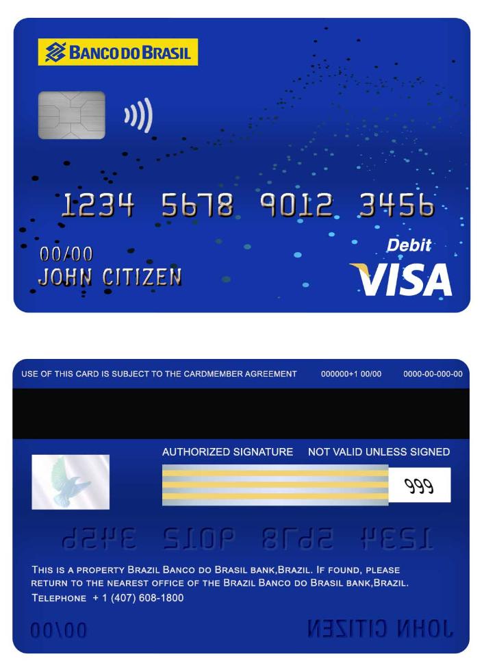 Brazil Banco do Brasil bank visa debit card